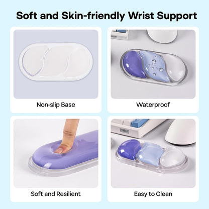 CloudGel Wrist Rest for Keyboard and Mouse, 2 Pieces