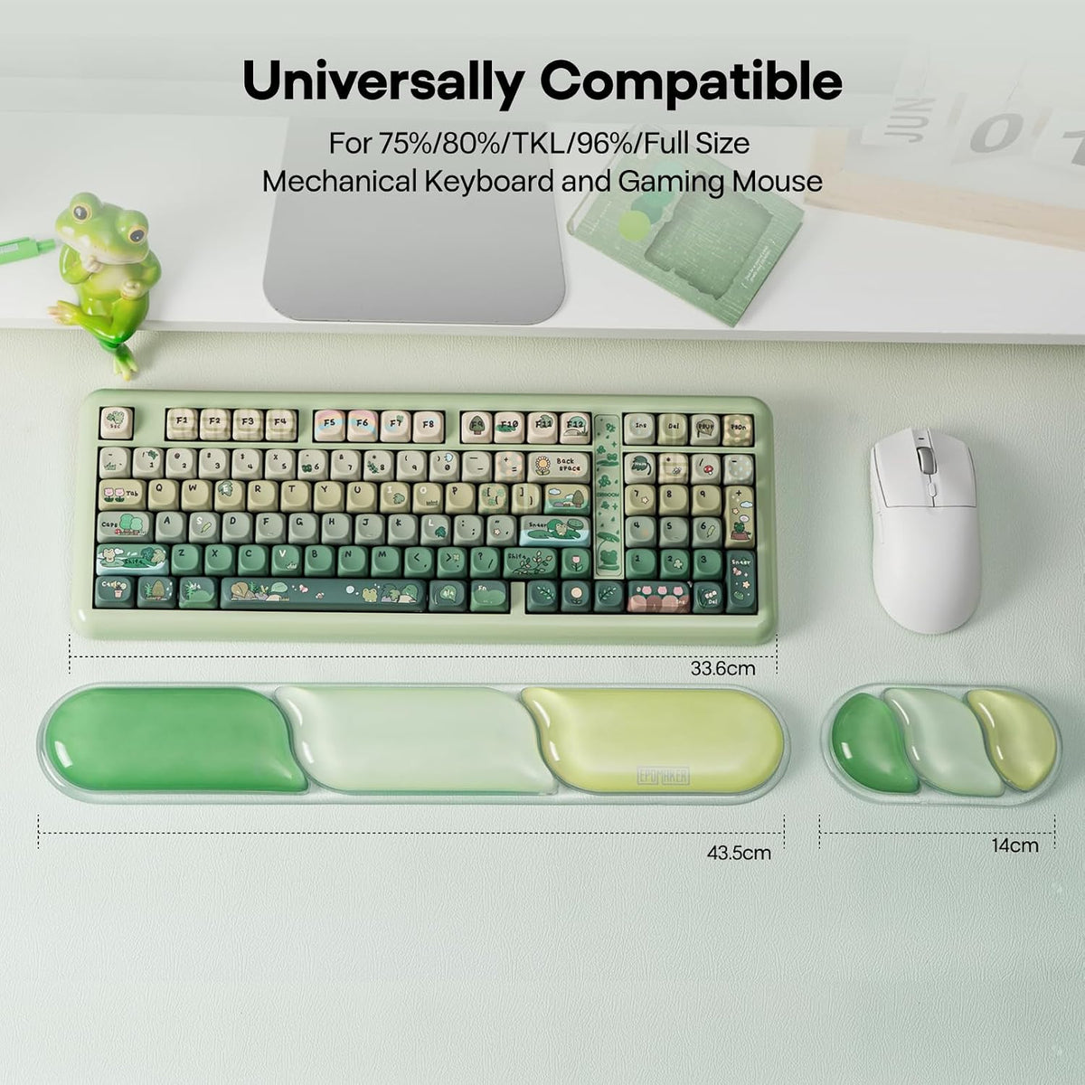 CloudGel Wrist Rest for Keyboard and Mouse, 2 Pieces