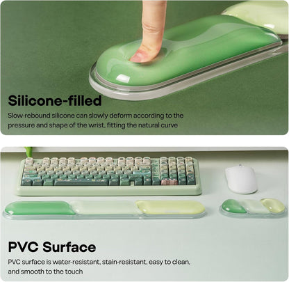 CloudGel Wrist Rest for Keyboard and Mouse, 2 Pieces