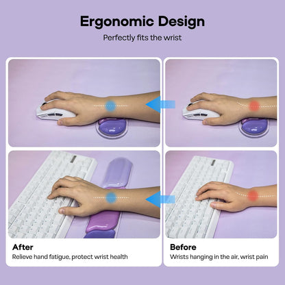 CloudGel Wrist Rest for Keyboard and Mouse, 2 Pieces