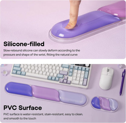 CloudGel Wrist Rest for Keyboard and Mouse, 2 Pieces