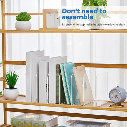 Clear Acrylic Magazine File Holder, Classic, 16.1 x 7.2 x 6.5 Inch