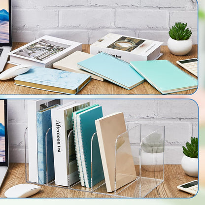 Clear Acrylic Magazine File Holder, Classic, 16.1 x 7.2 x 6.5 Inch