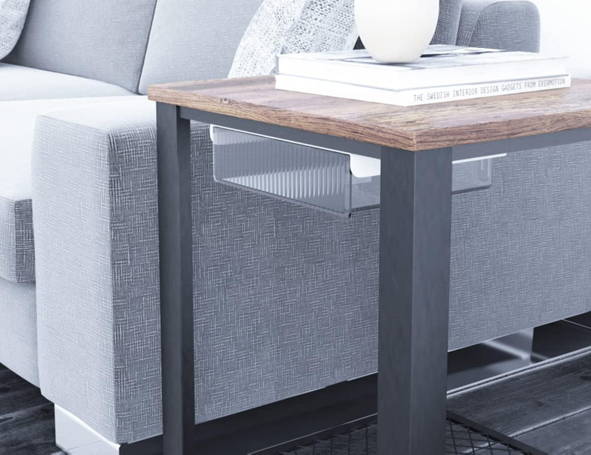Under Desk Drawers, Clear Light Black