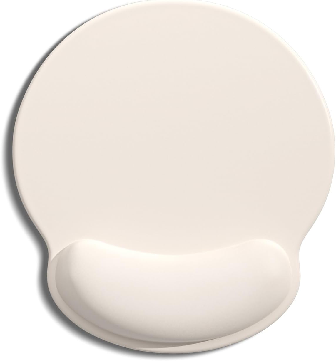 Ergonomic Mouse Pad with Wrist Rest, Comfortable Silicone Non-Slip Computer Pain Relief Gel Mouse Mat with Wrist Support for Gaming, Work, Office, Women & Men, Cute Pattern, Beige