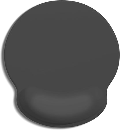 Ergonomic Mouse Pad with Wrist Rest, Comfortable Silicone Non-Slip Computer Pain Relief Gel Mouse Mat with Wrist Support for Gaming, Work, Office, Women & Men, Cute Pattern, Beige