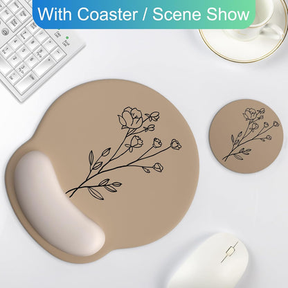 Ergonomic Mouse Pad with Wrist Rest Support,Gel Mouse Pads for Desk - Colors A