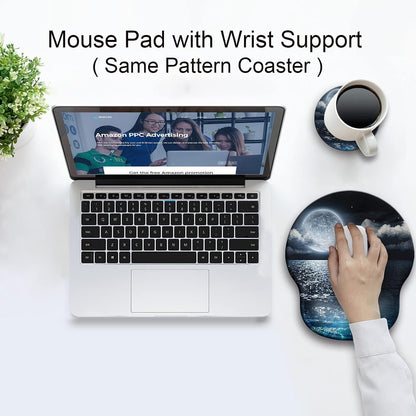 Ergonomic Mouse Pad with Wrist Rest Support,Gel Mouse Pads for Desk - Colors A