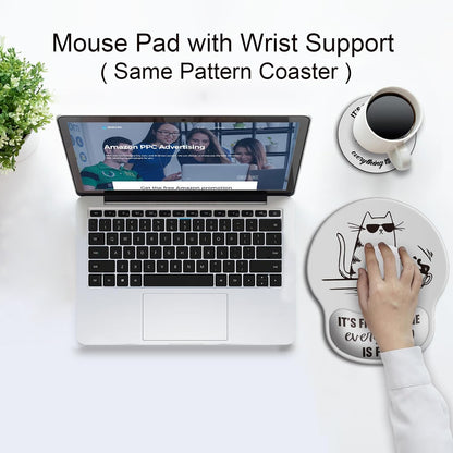 Ergonomic Mouse Pad with Wrist Rest Support,Gel Mouse Pads for Desk - Colors A