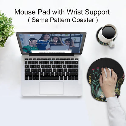 Ergonomic Mouse Pad with Wrist Rest Support,Gel Mouse Pads for Desk - Colors A