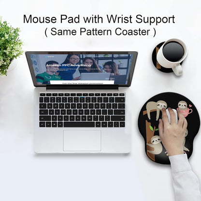 Ergonomic Mouse Pad with Wrist Rest Support,Gel Mouse Pads for Desk - Colors A