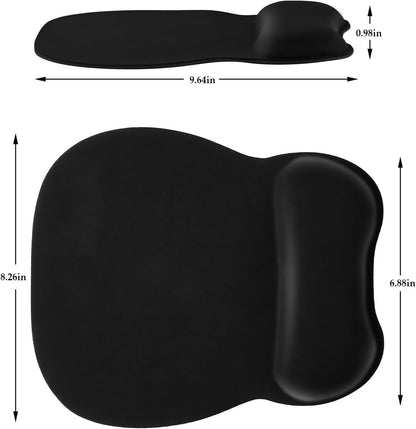 Ergonomic Mouse Pad with Wrist Rest, Memory Foam Support Mousepad