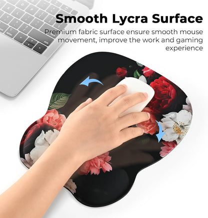 Ergonomic Mouse Pad with Wrist Rest, Memory Foam Support Mousepad