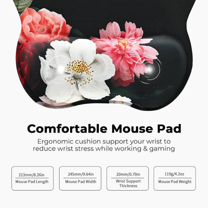 Ergonomic Mouse Pad with Wrist Rest, Memory Foam Support Mousepad