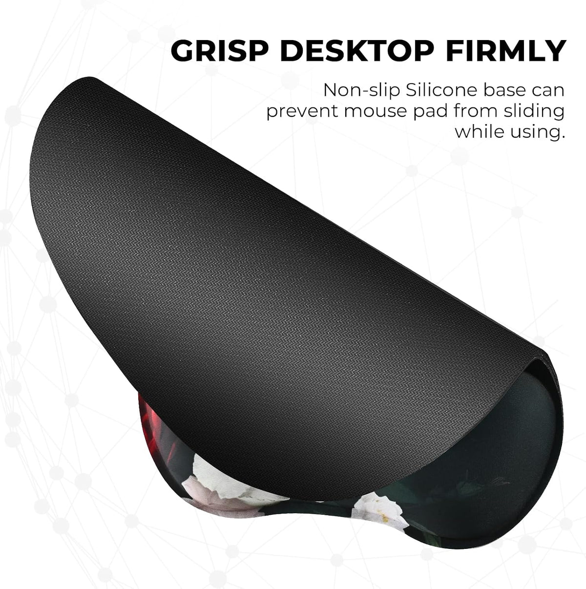 Ergonomic Mouse Pad with Wrist Rest, Memory Foam Support Mousepad