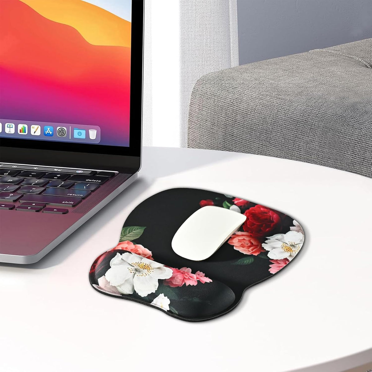Ergonomic Mouse Pad with Wrist Rest, Memory Foam Support Mousepad