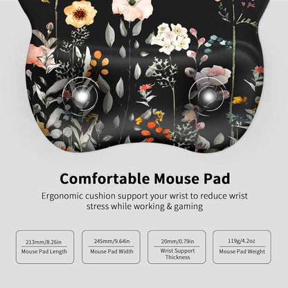 Ergonomic Mouse Pad with Wrist Rest, Memory Foam Support Mousepad