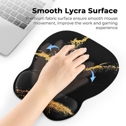 Ergonomic Mouse Pad with Wrist Rest, Memory Foam Support Mousepad