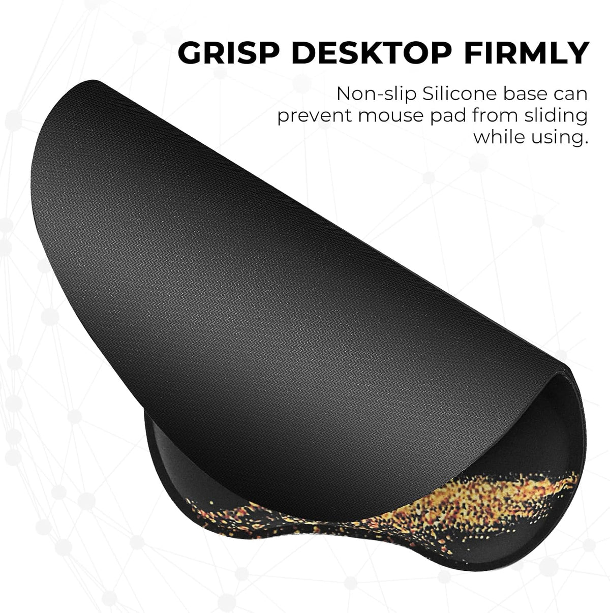 Ergonomic Mouse Pad with Wrist Rest, Memory Foam Support Mousepad