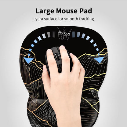 Ergonomic Mouse Pad with Wrist Rest, Memory Foam Support Mousepad