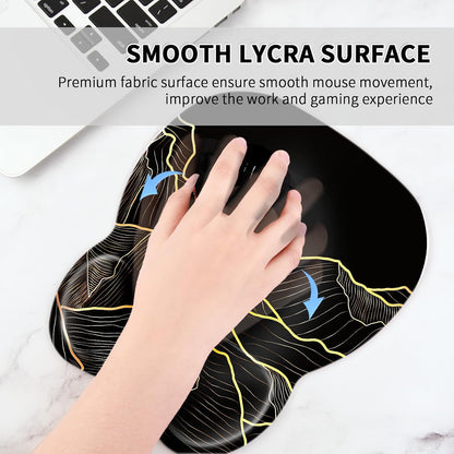 Ergonomic Mouse Pad with Wrist Rest, Memory Foam Support Mousepad