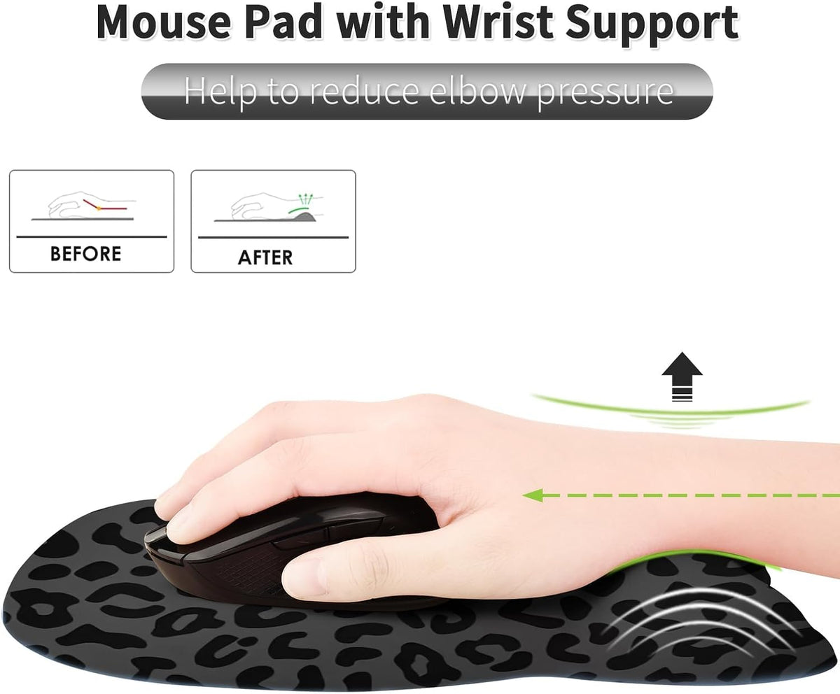 Ergonomic Mouse Pad with Wrist Rest, Memory Foam Support Mousepad