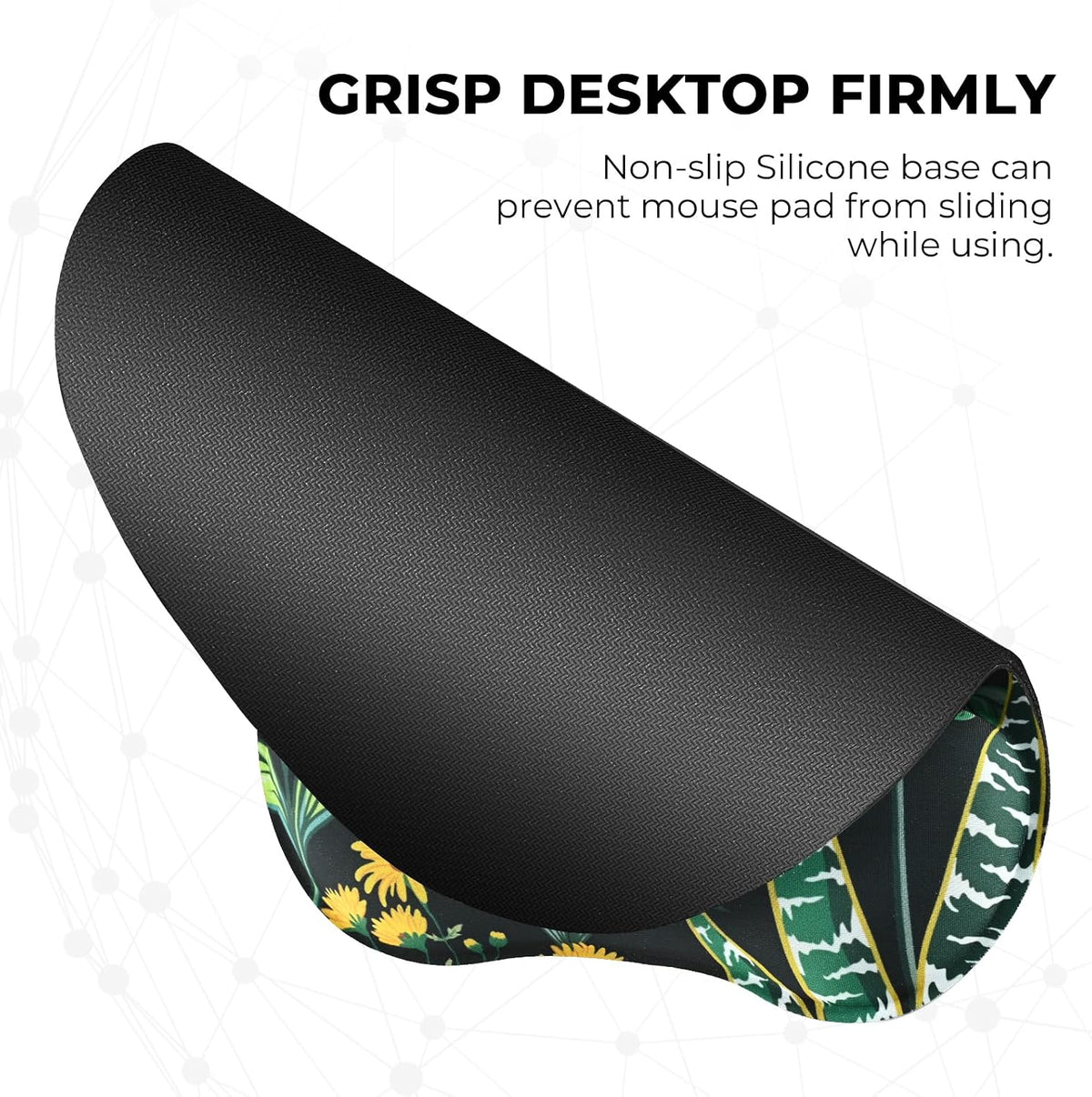 Ergonomic Mouse Pad with Wrist Rest, Memory Foam Support Mousepad