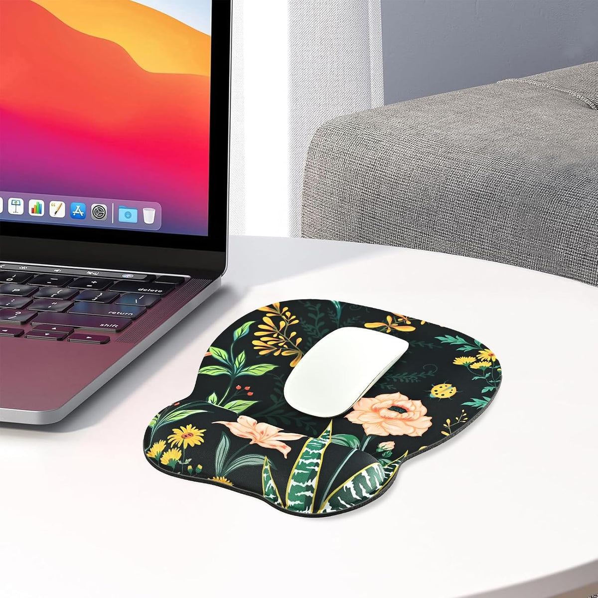 Ergonomic Mouse Pad with Wrist Rest, Memory Foam Support Mousepad