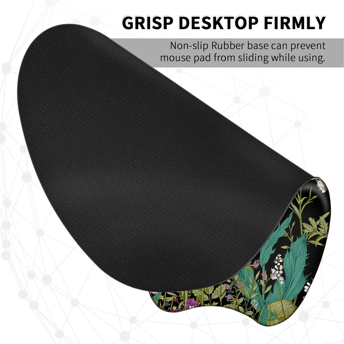 Ergonomic Mouse Pad with Wrist Rest, Memory Foam Support Mousepad