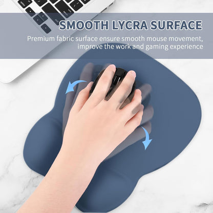 Ergonomic Mouse Pad with Wrist Rest, Memory Foam Support Mousepad