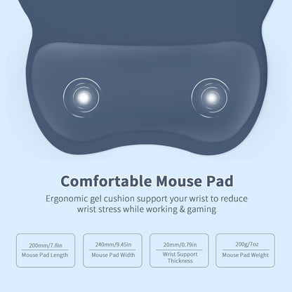 Ergonomic Mouse Pad with Wrist Rest, Memory Foam Support Mousepad