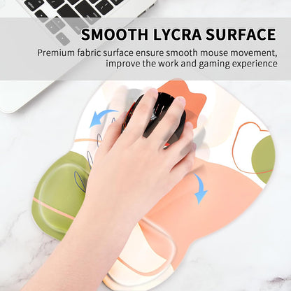 Ergonomic Mouse Pad with Wrist Rest, Memory Foam Support Mousepad