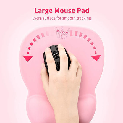 Ergonomic Mouse Pad with Wrist Rest, Memory Foam Support Mousepad