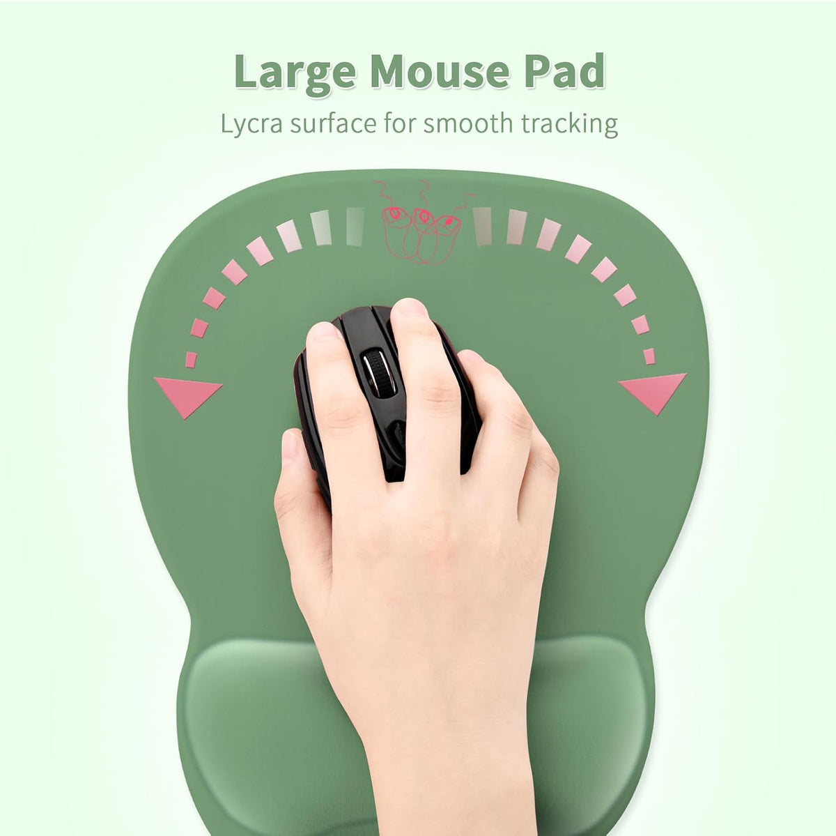 Ergonomic Mouse Pad with Wrist Rest, Memory Foam Support Mousepad