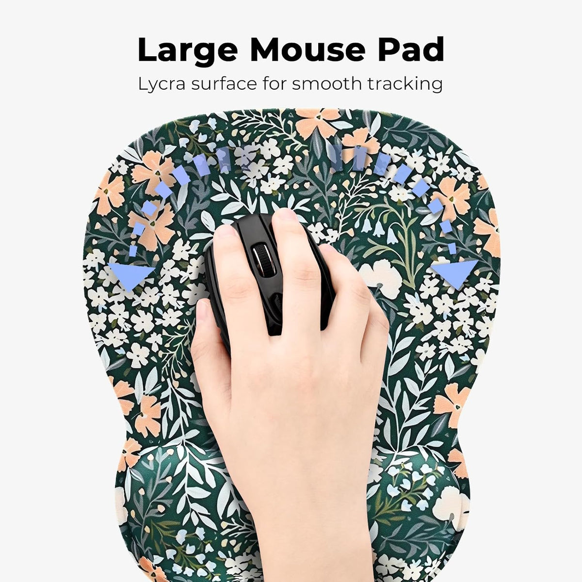 Ergonomic Mouse Pad with Wrist Rest, Memory Foam Support Mousepad