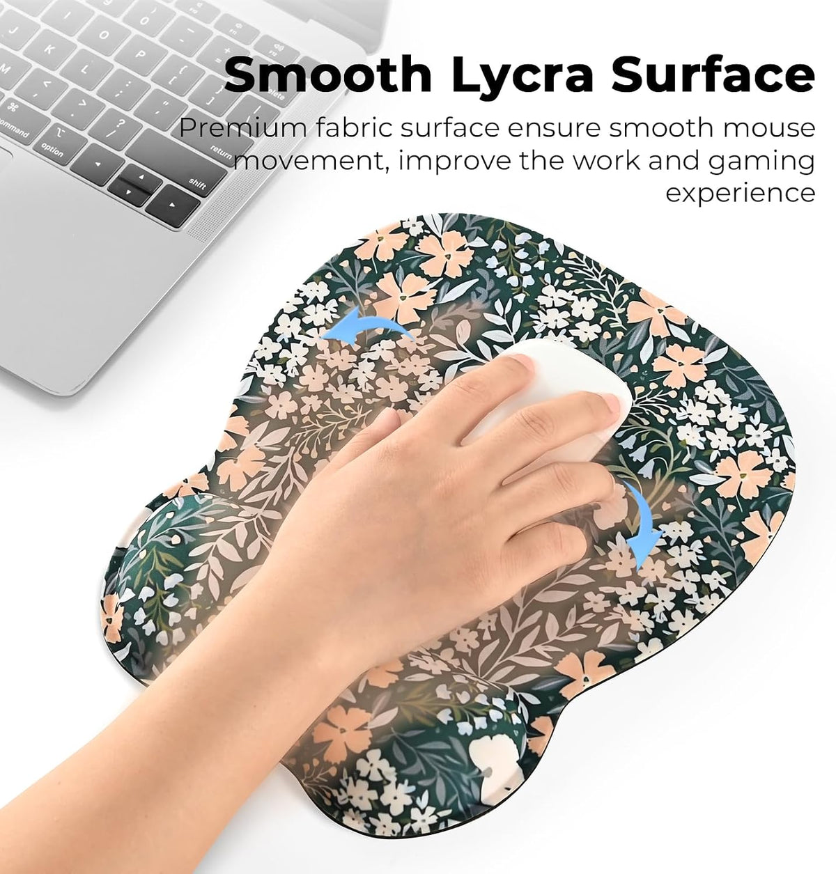 Ergonomic Mouse Pad with Wrist Rest, Memory Foam Support Mousepad