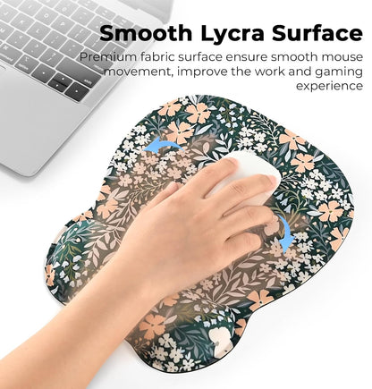 Ergonomic Mouse Pad with Wrist Rest, Memory Foam Support Mousepad