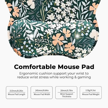 Ergonomic Mouse Pad with Wrist Rest, Memory Foam Support Mousepad