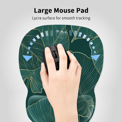 Ergonomic Mouse Pad with Wrist Rest, Memory Foam Support Mousepad
