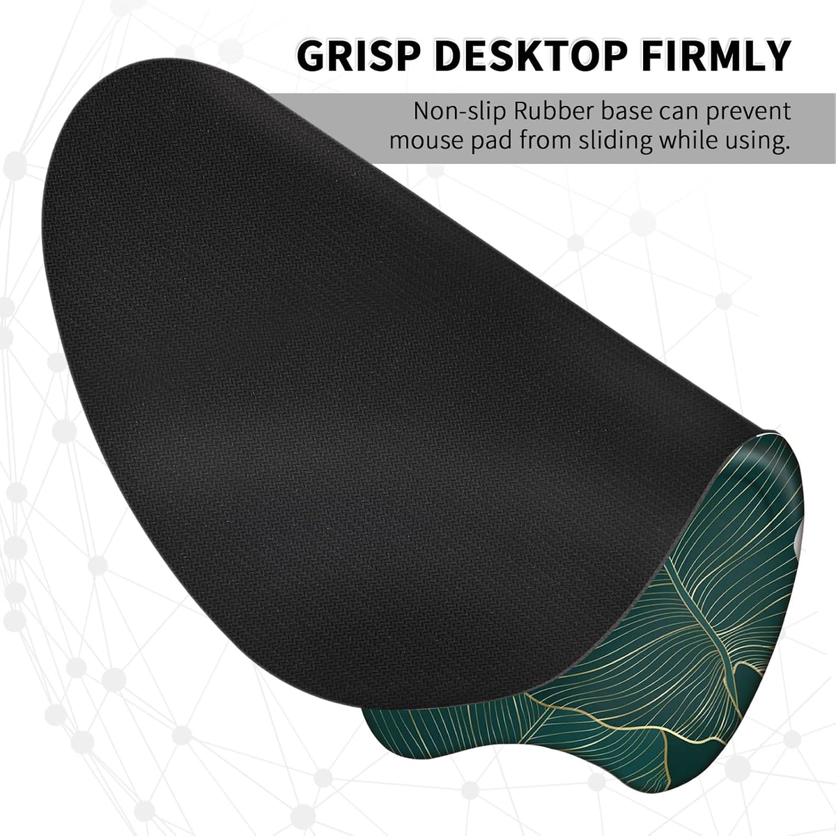 Ergonomic Mouse Pad with Wrist Rest, Memory Foam Support Mousepad