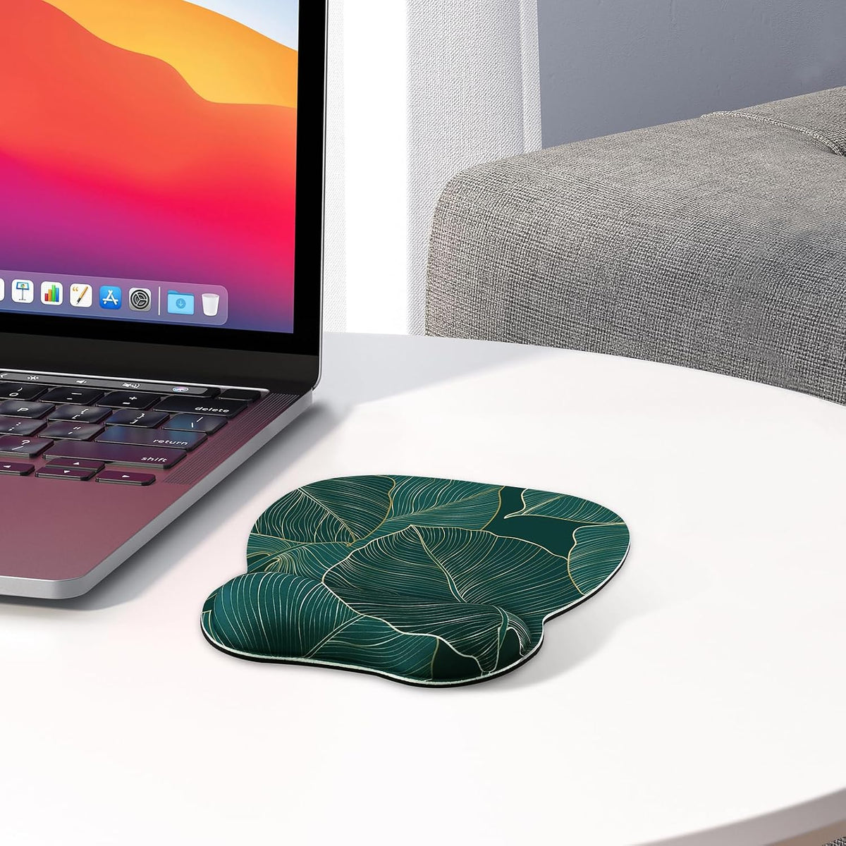 Ergonomic Mouse Pad with Wrist Rest, Memory Foam Support Mousepad