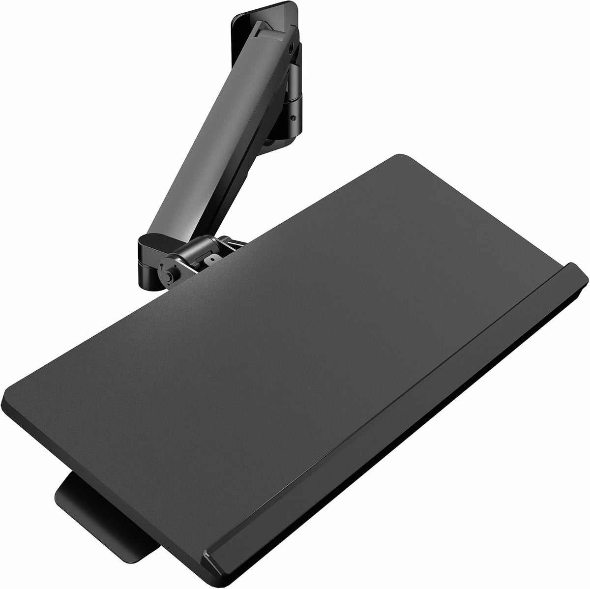 Black Pneumatic Arm Clamp-on 24 x 10 in Keyboard Tray, MOUNT-KB35CP