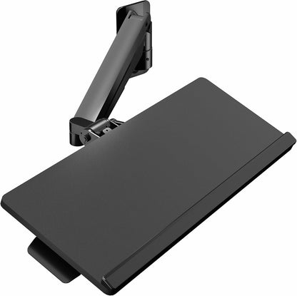 Black Pneumatic Arm Clamp-on 24 x 10 in Keyboard Tray, MOUNT-KB35CP
