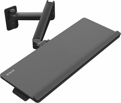 Black Pneumatic Arm Clamp-on 24 x 10 in Keyboard Tray, MOUNT-KB35CP