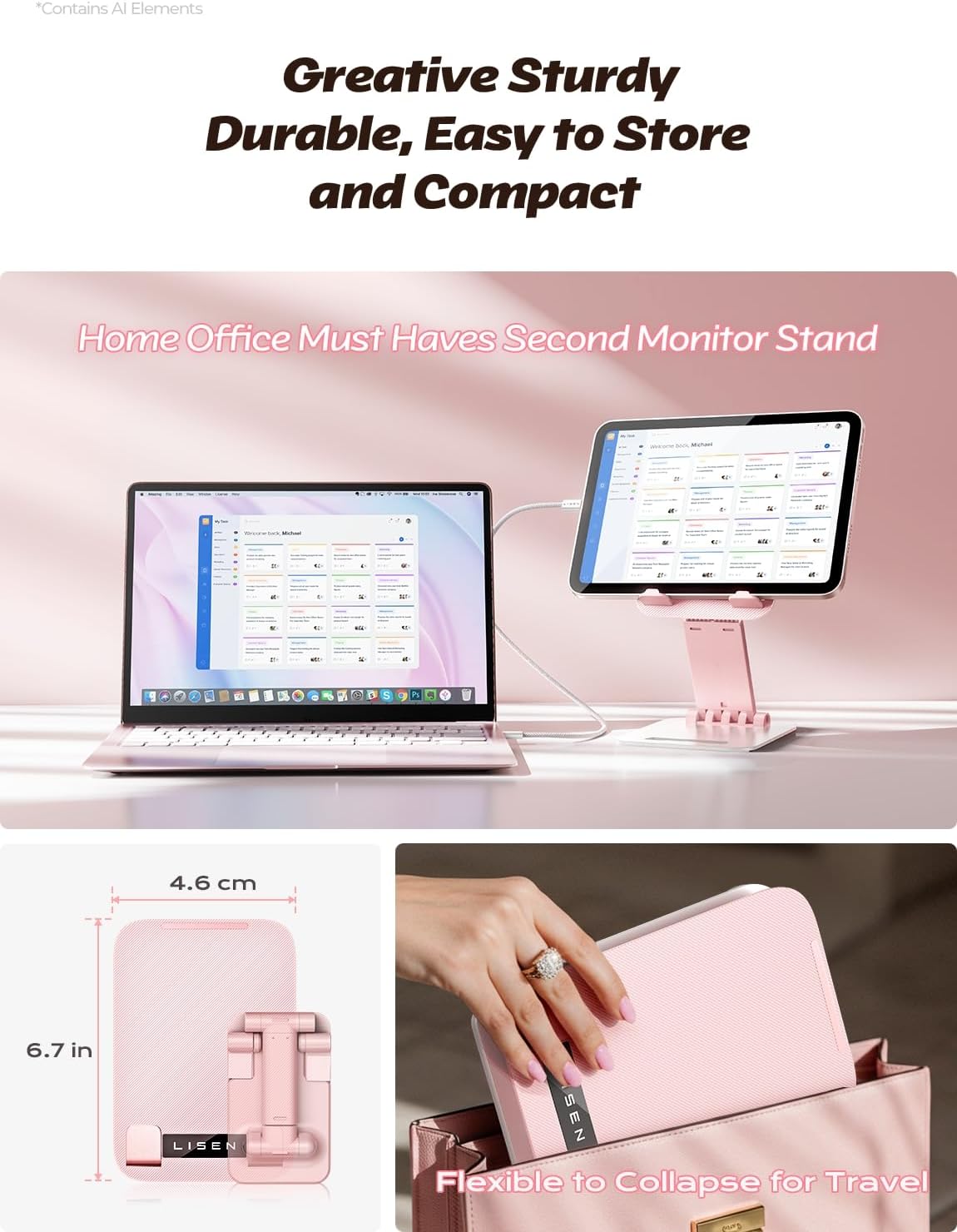 iPad Stand Tablet Holder for Desk, Kindle Accessories Stand for Apple