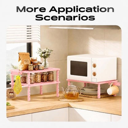 Computer Monitor Stand Riser for Desk, 3 Height Adjustable PC Laptop TV Desktop Monitor Stand Shelf, Metal Printer Table with Phone Holder, Stand Riser for Desk, Office Desk Organizers and Accessories, 2 Pack