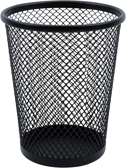 Desk Pencil Pen Holder, Wire Mesh Pen Cup Holder for Desk Organizer and Office Desk Accessories (3 Pack)