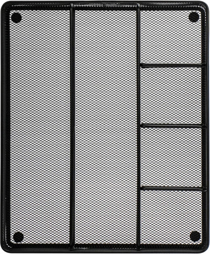 Annova Desk Drawer Organizer Tray for Office Organization - Metal Mesh - Storage Tray with Dividers for Pens, Desktop Accessories, Bathroom, Kitchen, Makeup and Office Supplies (Small, Gold)