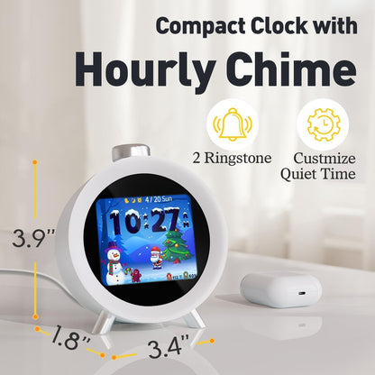 Alarm Clocks for Bedrooms, 2.8" Color Display, 4 Alarms Easy to Set