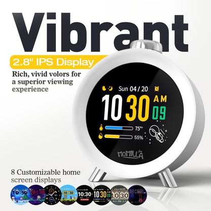 Alarm Clocks for Bedrooms, 2.8" Color Display, 4 Alarms Easy to Set